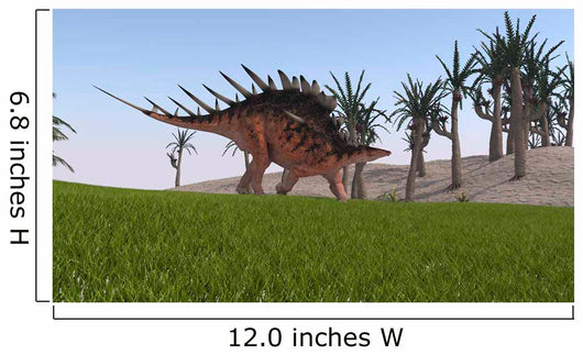 Kentrosaurus Walking across Grassy Wall Decal Design 7