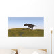 Majungasaurus Walking across Grassy Wall Decal Design 2