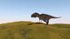 Majungasaurus Walking across Grassy Wall Decal Design 2
