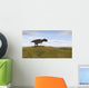 Majungasaurus Walking across Grassy Wall Decal Design 1