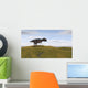 Majungasaurus Walking across Grassy Wall Decal Design 1