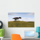 Majungasaurus Walking across Grassy Wall Decal Design 1