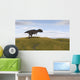 Majungasaurus Walking across Grassy Wall Decal Design 1