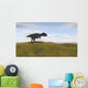 Majungasaurus Walking across Grassy Wall Decal Design 1
