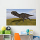 Majungasaurus Running across Grassy Wall Decal Design 2