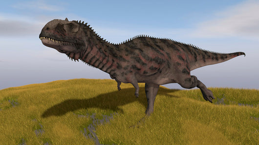 Majungasaurus Running across Grassy Wall Decal Design 2