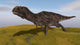 Majungasaurus Running across Grassy Wall Decal Design 2