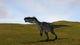 Monolophosaurus Walking across Grassy Wall Decal Design 5