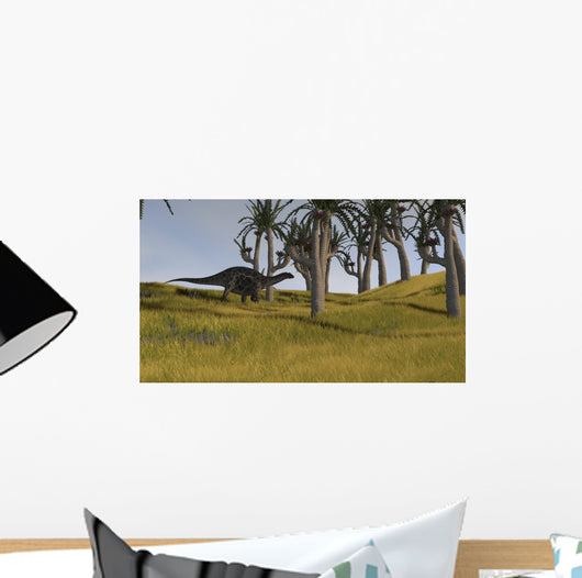 Dicraeosaurus Savanna Landscape Wall Decal Design 2