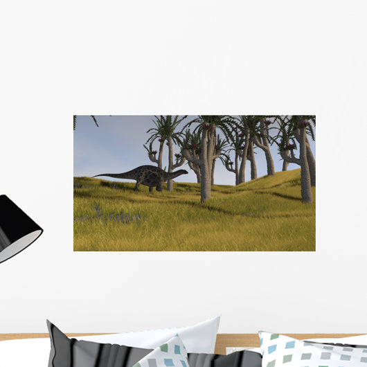Dicraeosaurus Savanna Landscape Wall Decal Design 2