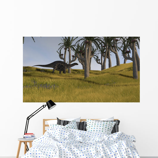 Dicraeosaurus Savanna Landscape Wall Decal Design 2