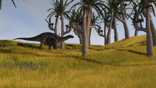 Dicraeosaurus Savanna Landscape Wall Decal Design 2