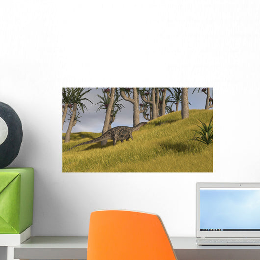 Dicraeosaurus Savanna Landscape Wall Decal Design 1