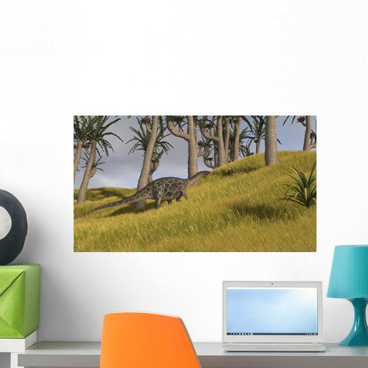 Dicraeosaurus Savanna Landscape Wall Decal Design 1