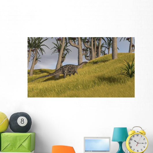 Dicraeosaurus Savanna Landscape Wall Decal Design 1