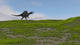 Spinosaurus Walking across Grassy Wall Decal Design 4