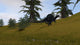 Spinosaurus Walking across Grassy Wall Decal Design 2