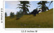 Spinosaurus Walking across Grassy Wall Decal Design 2