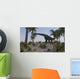 Large Brachiosaurus Grazing Foliage Wall Decal