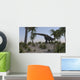 Large Brachiosaurus Grazing Foliage Wall Decal