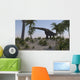 Large Brachiosaurus Grazing Foliage Wall Decal