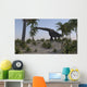 Large Brachiosaurus Grazing Foliage Wall Decal