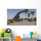 Large Brachiosaurus Grazing Wall Decal Design 1