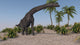 Large Brachiosaurus Grazing Wall Decal Design 1