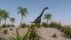 Large Brachiosaurus Roaming Prehistoric Wall Decal Design 2