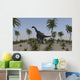 Large Brachiosaurus Roaming Prehistoric Wall Decal Design 1