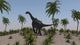 Large Brachiosaurus Roaming Prehistoric Wall Decal Design 1