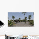 Brown Einiosaurus Prehistoric Environment Wall Decal Design 2