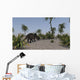 Brown Einiosaurus Prehistoric Environment Wall Decal Design 2