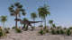 Utahraptor Roaming Prehistoric Environment Wall Decal Design 1