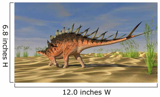 Kentrosaurus Walking across Barren Wall Decal Design 2