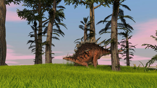 Kentrosaurus Walking across Grassy Wall Decal Design 5