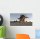Kentrosaurus Walking Sandy Terrain Wall Decal