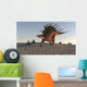 Kentrosaurus Walking Sandy Terrain Wall Decal