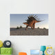 Kentrosaurus Walking Sandy Terrain Wall Decal