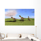 Three Utahraptors Running across Wall Decal Design 4