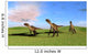 Three Utahraptors Running across Wall Decal Design 4