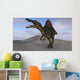 Spinosaurus Hunting Barren Terrain Wall Decal