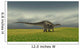 Dicraeosaurus Walking across Grassy Wall Decal Design 1