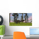 Majungasaurus Running across Grassy Wall Decal Design 1