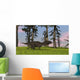 Majungasaurus Running across Grassy Wall Decal Design 1