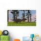 Majungasaurus Running across Grassy Wall Decal Design 1