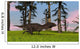 Majungasaurus Running across Grassy Wall Decal Design 1