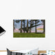 Monolophosaurus Running across Grassy Wall Decal Design 3