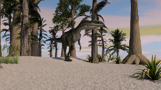 Monolophosaurus Prehistoric Environment Wall Decal Design 2
