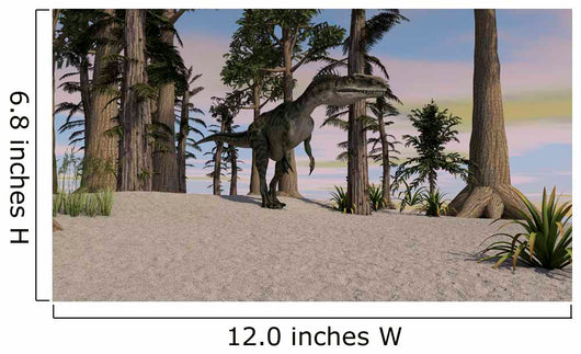 Monolophosaurus Prehistoric Environment Wall Decal Design 2